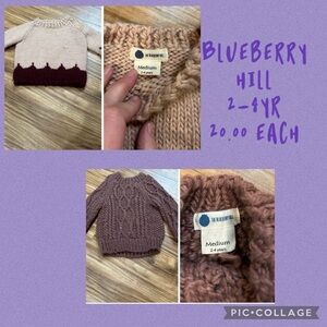 Sweaters. Blueberry hill